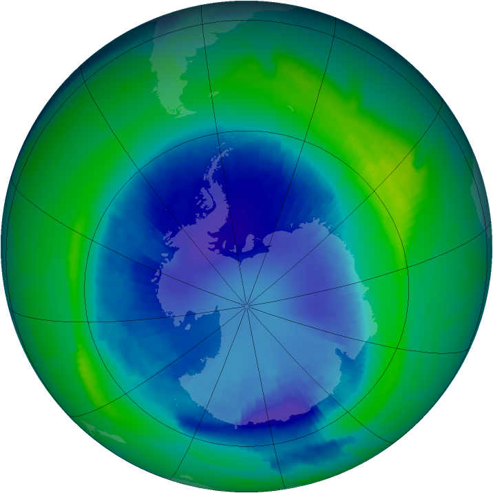 Ozone Map 1997-09-02